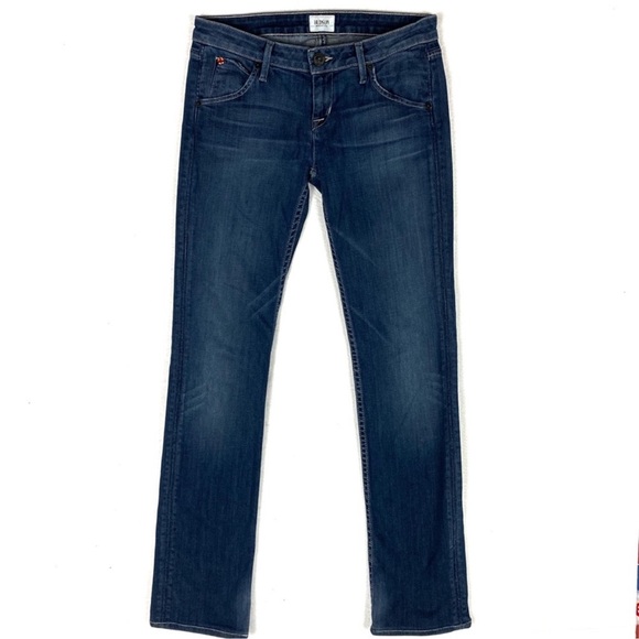 Hudson Jeans Denim - Hudson Stretch Medium Wash Straight Leg Jean Flap Pocket Womens Size 26